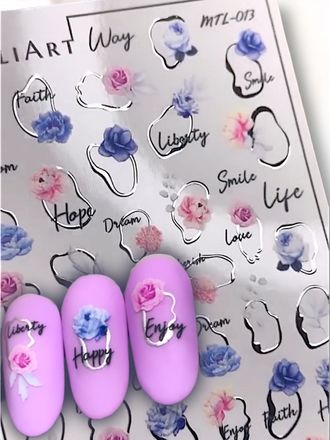 Слайдер-дизайн MilliArt Nails Металл MTL-013 gold