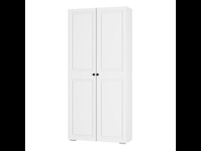 Софт Шкаф 2-х створчатый ШК-01 (1002*2176*372мм), белый/эмаль белая