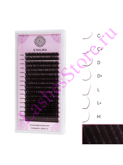 Ресницы коричневые ENIGMA «MOKKA» - MIX (16 линий)