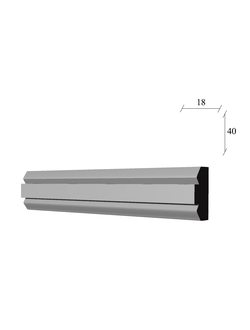 молдинг МЛ-102 гипсовый для стены