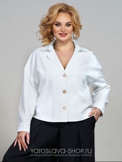 Модель: 1650-ПЖ. Жакет белый.