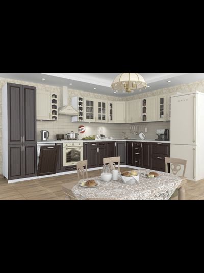 Лондон крем/венге модульная кухня