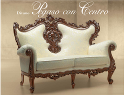 ДИВАН 2-Х МЕСТНЫЙ PEGASO CON CENTRO 342/K (L163*P92*H110) MORELLO GIANPAOLO