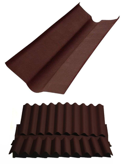 Ендова для ондулина 1м*0,36м коричневая