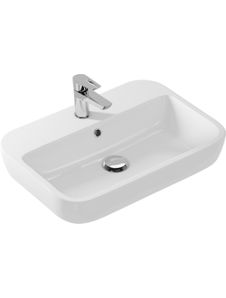 Умывальник на столешницу накладная раковина Cersanit CASPIA 60 SQUARE