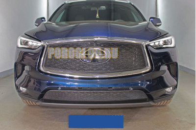 Защита радиатора Infiniti QX50 2021- black низ