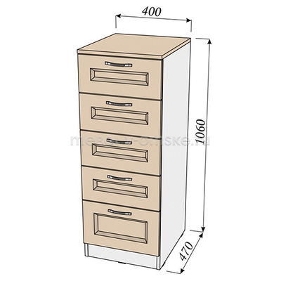 Комод пенальный Молли