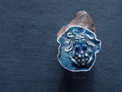 "Сулу, Царевна Морской Пучины", кольцо-лягушка (скульптурная миниатюра)