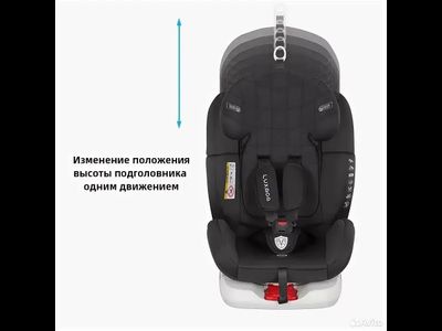 Автокресло Luxmom 210 (Isofix, 0-36 кг, 0-12 лет) Черный