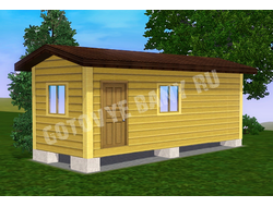 ПЕРЕВОЗНАЯ БАНЯ ИЗ БРУСА 7х2,3