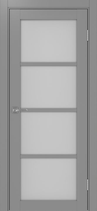 Межкомнатная дверь "Турин-540" серый (стекло сатинато)