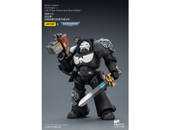 Терминатор Гвардии Ворона (Warhammer 40K) - КОЛЛЕКЦИОННАЯ ФИГУРКА 1/18 Raven Guard Terminator with Power Sword and Storm Bolter (JT03240) - JOYTOY