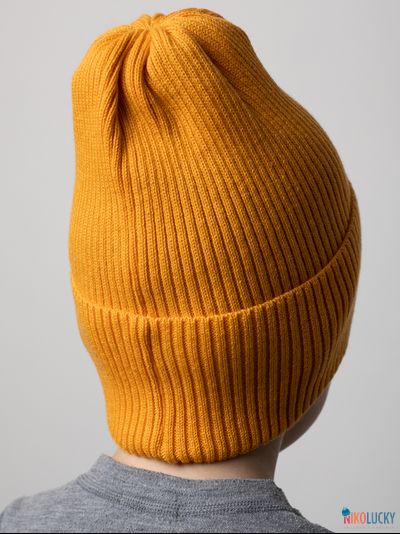 Шапка 25301-01 50%хлопок 50%акрил, горчичный 52-56