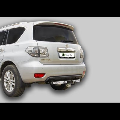 ТСУ для NISSAN PATROL (Y62) (внедорожник) 2010 -... (С НЕРЖАВЕЮЩЕЙ ПЛАСТИНОЙ)