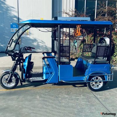 Трицикл пассажирский GreenCamel Пони Рикша (48V 1000W 30 км/ч) крыша, дифф