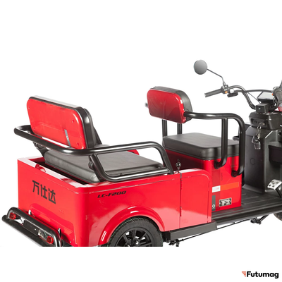 Электротрицикл Wanshida LC-F200 60V 1000Вт красный