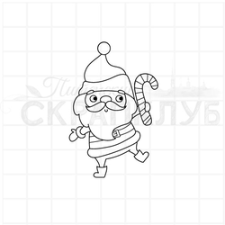 ФП штамп "Танцующий Санта"