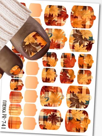 Пленки для педикюра 9,5*13,5 см PR-741