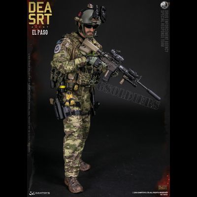 Агент Специальной группы реагирования Эль-Пасо - Коллекционная ФИГУРКА 1/6 scale DEA SRT (Special Response Team)  AGENT - EL PASO (78063) - DAMTOYS - ПОВРЕЖДЕНА КОРОБКА