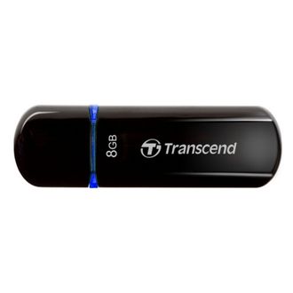 Флеш-память Transcend JetFlash 600, 8Gb, USB 2.0, черный, TS8GJF600