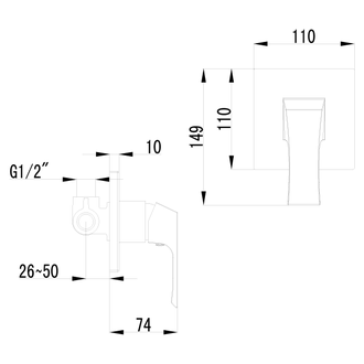 Смеситель для душа Unit LM4523C