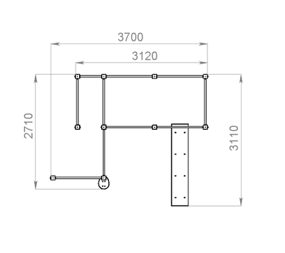 Спортивный уличный комплекс Start Line FITNESS Модель 2 купить в Воронеже