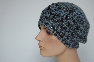 Берет женский Vizio Италия 7084 ВО голубой