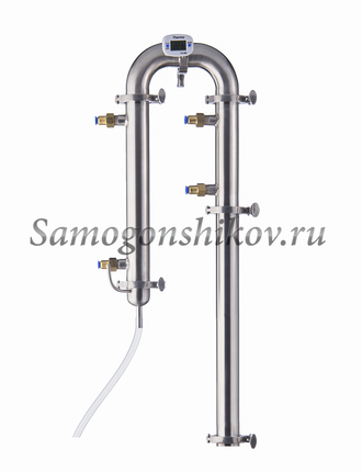 Самогонный дистиллятор «Хард» СС-2. Царга 50 см. Холодильник 34 см. 5 перегородок.