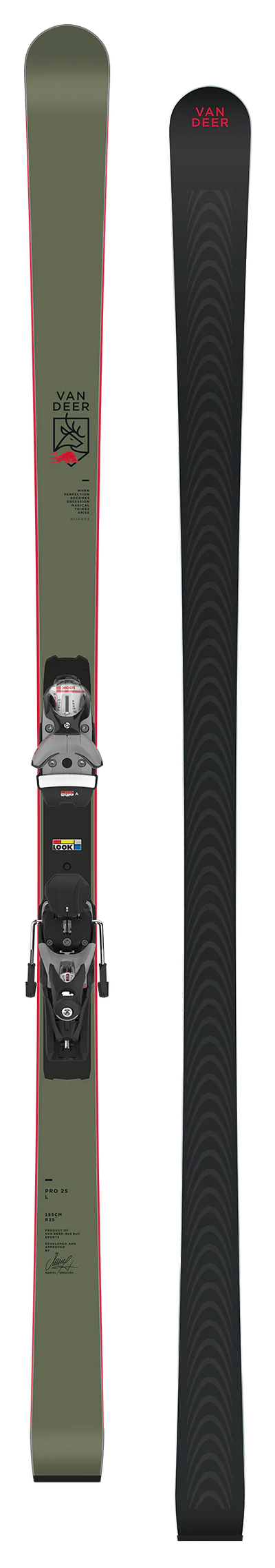 Для слалома гиганта Van Deer PRO XS Длина 164cm Радиус 18м + крепления SPX12 Сезон 24-25