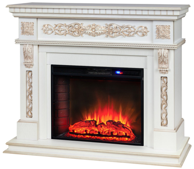 Камин Estella WT с очагом Sparta 25.5 LED