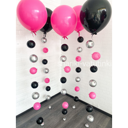 Шары цепочки с пузырями (5 шт), "Она этого достойна"