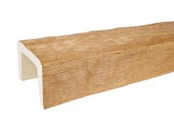 Декоративная балка из полиуретана. Полиуретановая фальшбалка Country Decor строганая берёза