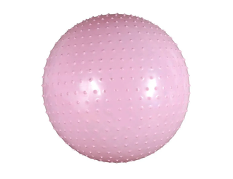 Мяч массажный "Альфа Каприз" BF-MB01 d65см (26"), розовый/серебряный/фиолетовый