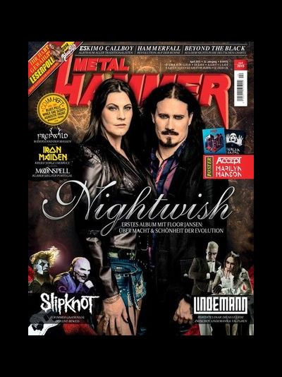 METAL HAMMER DEUTSCH Magazine April 2015 Nightwish, Till Lindemann, Slipknot  Cover ИНОСТРАННЫЕ МУЗЫ