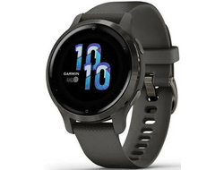 Garmin Venu 2S Slate Bezel with Graphite Case and Silicone Band (010-02429-10 / 010-02429-00)