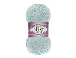 Пряжа Cotton Gold Alize (Ализе Коттон голд) Состав: 55% хлопок и 45% акрил Вес: 100 гр Метраж: 330 м. цвет  Салат 522
