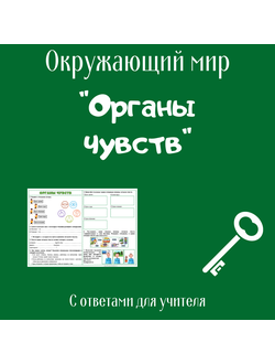 Рабочий лист. 3 класс. "Органы чувств"