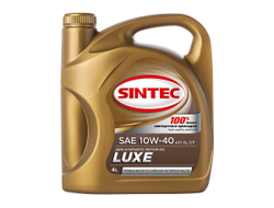 Масло SINTEC Люкс SAE 10W-40 API SL/CF канистра 4л/Motor oil 4l can