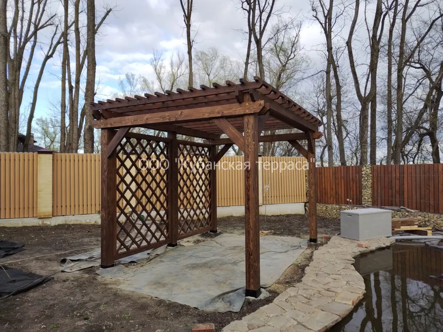 Пергола из лиственницы 3*4 м.