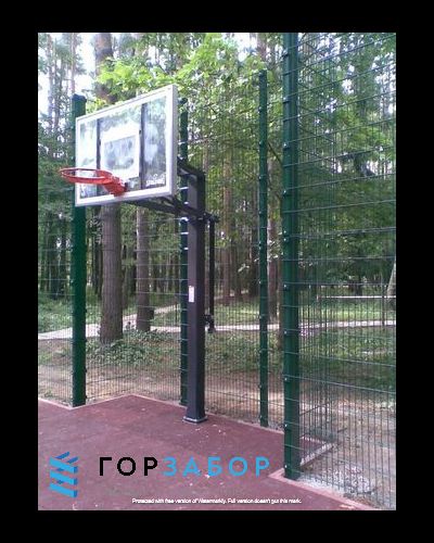 Калитка 2D из сварных прутьев цинк+полимер