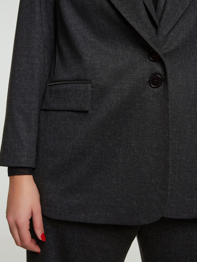 Жакет из твида с отстегивающимся капюшоном