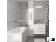 Плитка настенная Laparet Venus Savoy белая с коричневым 20х40 см под мрамор в ванной с декофоном