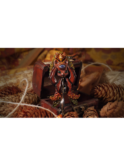 Коллекционная брошь &quot;Кошачья фотокамера&quot; в стиле стимпанк и Алисы в Стране Чудес