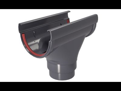 Воронка Дизайн 135 ПВХ Grand Line ГРАФИТ