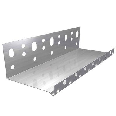 Профиль цокольный алюминиевый 80 мм L=2,5 м толщина 0,5 мм