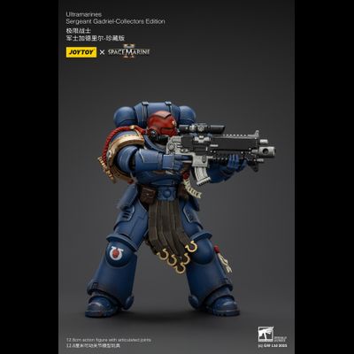 Гадриэль, сержант Ультрамаринов (Warhammer 40k, Spacemarine II) - КОЛЛЕКЦИОННАЯ ФИГУРКА 1/18 Ultramarines Collectors Edition - Sergeant Gadriel (JT01376) - JOYTOY