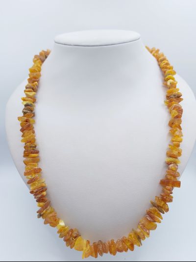 Лечебные бусы из натурального янтаря 60 см 10967