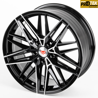 Комплект дисков R18 8,0J ET+40 5*114,3 Vossen 1217X-SB393 Черный с полированными лучами (81377)