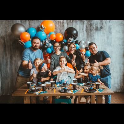 Оформление детского дня рождения в стиле космос № 1455