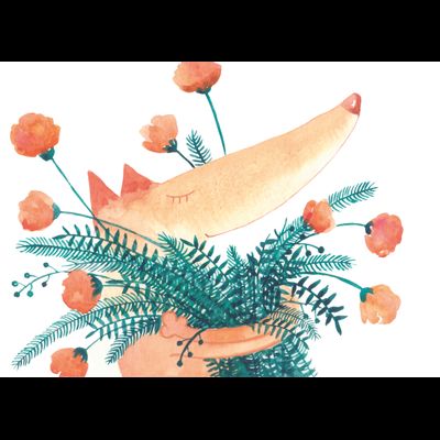 D0457 Лисёнок и букет